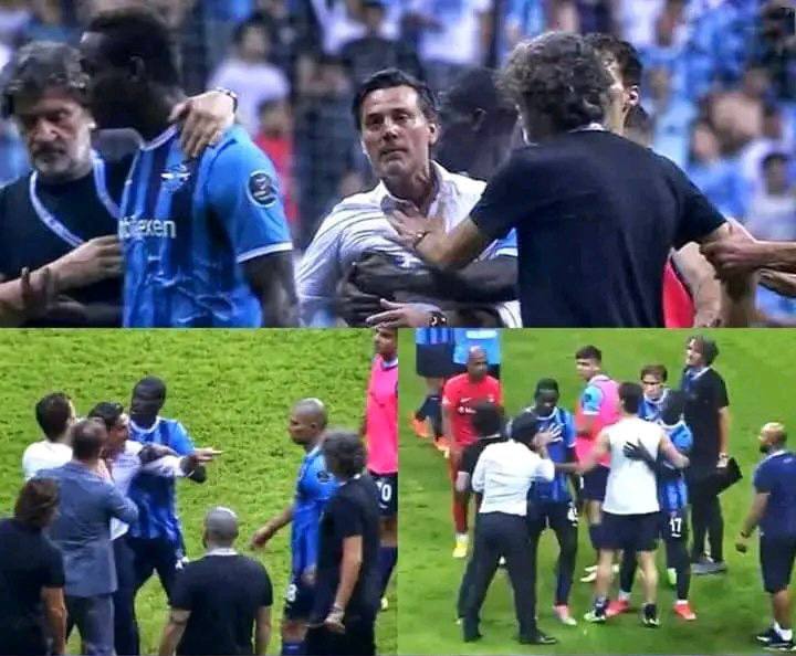 WATCH: Mario Balotelli and his coach having a go at each other