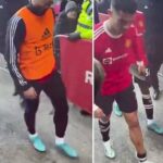 Watch: Ronaldo accused of smashing a fan’s phone after Everton lost