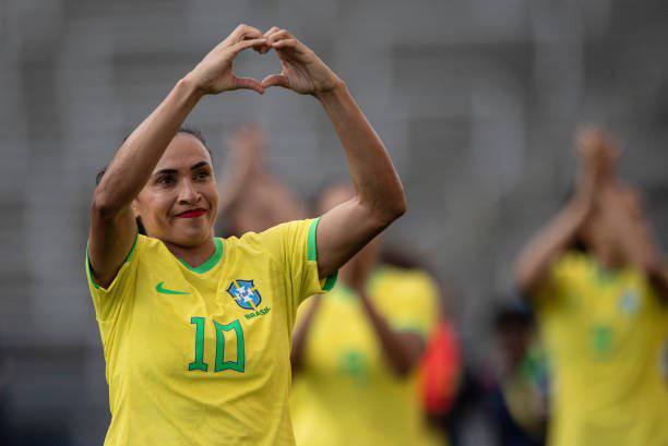 Gabi Nunes goal celebration against Nigeria