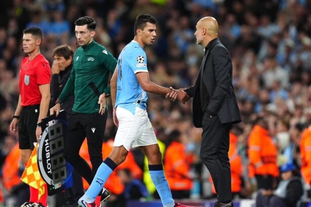 rodri and guardiola for man city