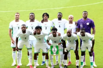 Super Eagles in action