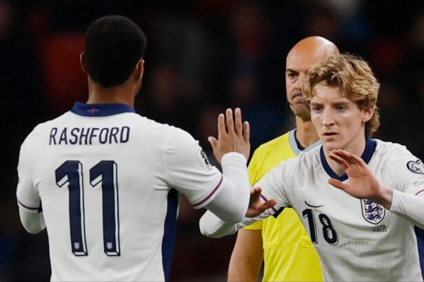 anthony gordon and marcus rashford for england