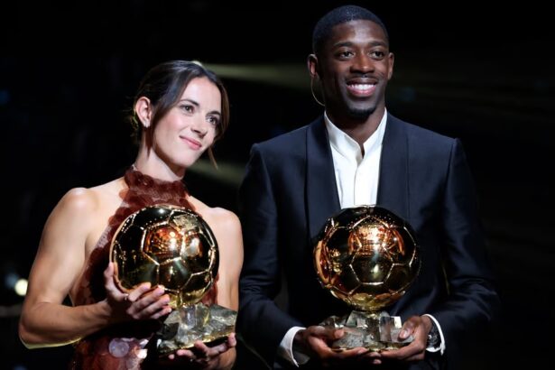 dembele and bonmati at ballon d’Or 2025