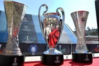 european club competition trophies