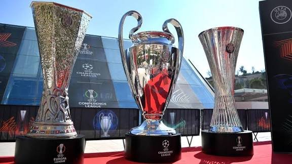 european club competition trophies