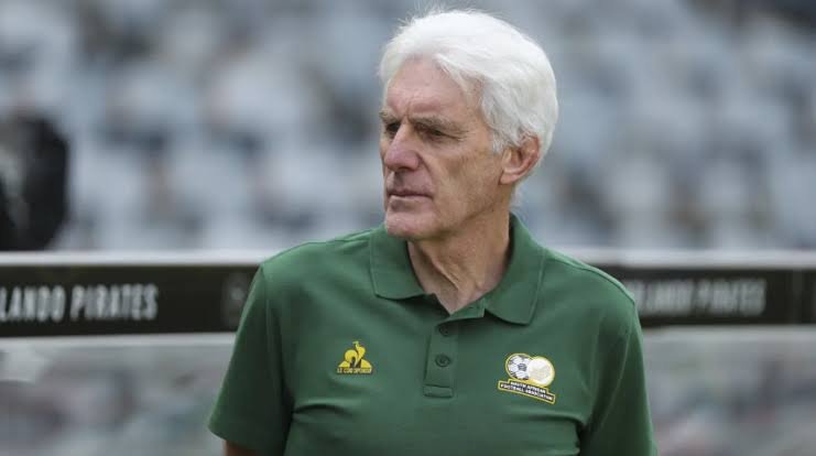 South Africa head coach Hugo Broos