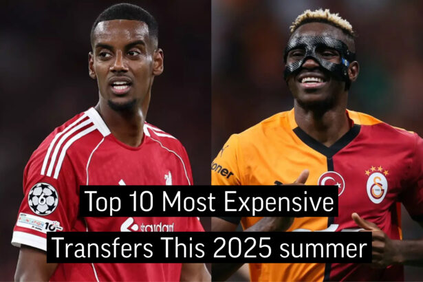 Pic mix of Victor Osimhen and Alexander Isak