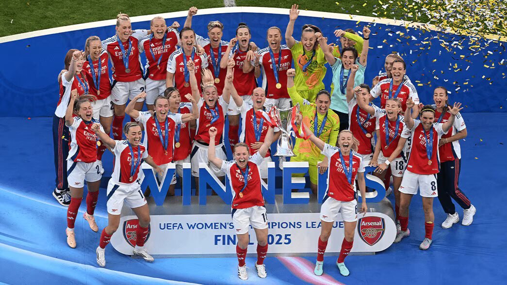arsenal women wins the uwcl
