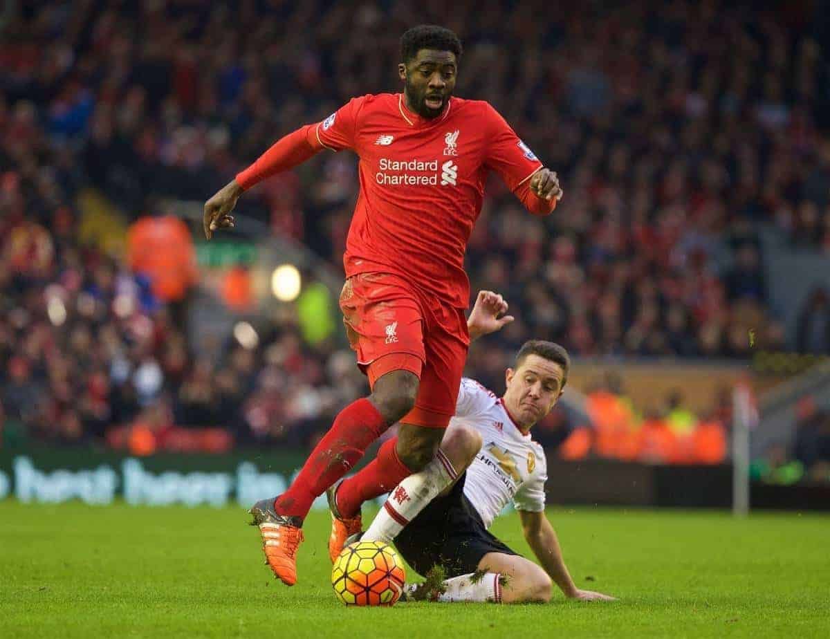 kolo toure in action for liverpool in the epl
