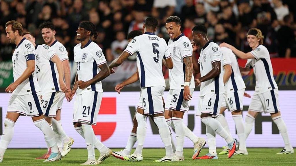 england players in action