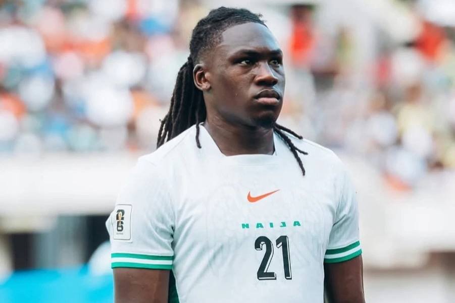 Calvin Bssey in Nigeria jersey