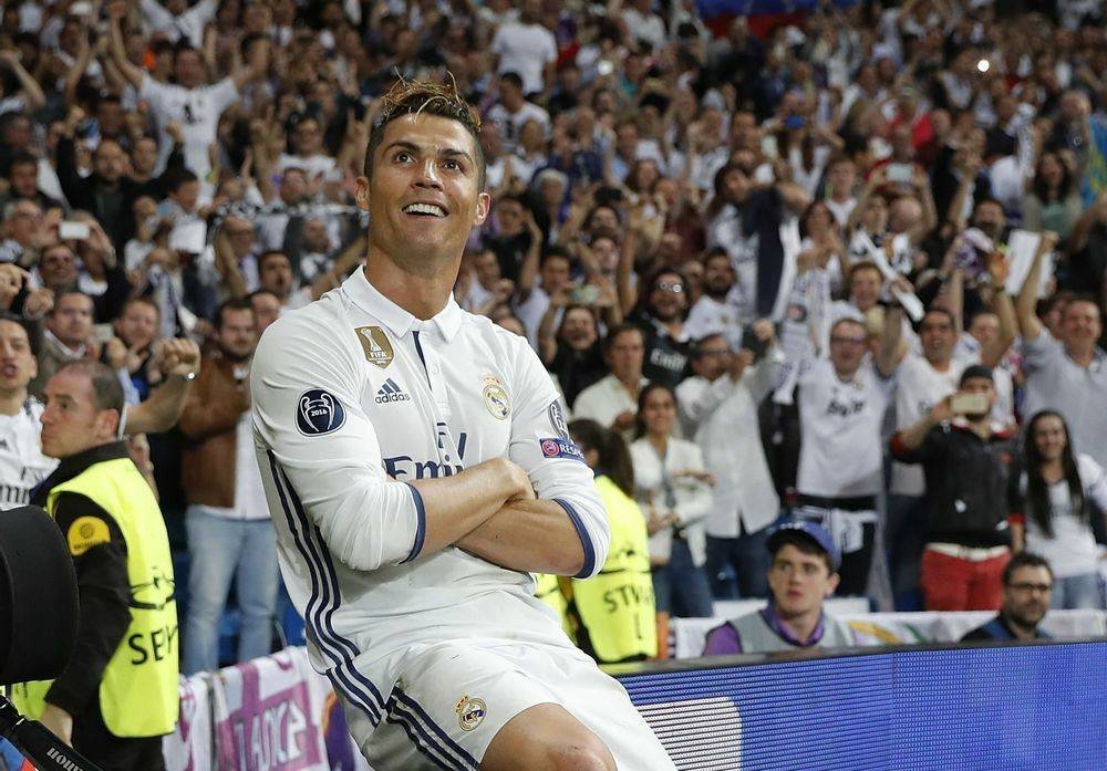 Cristiano Ronaldo Champions League iconic goal celebration