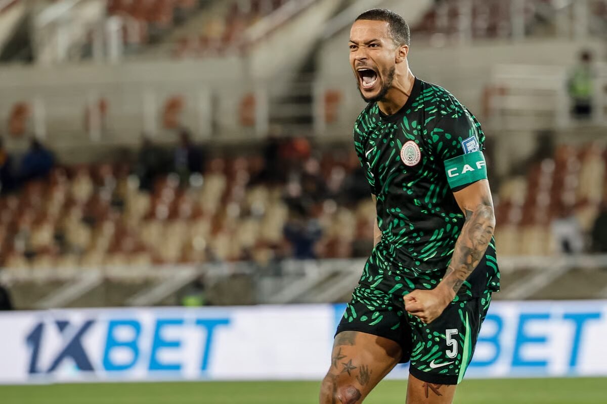 troost-ekong in action for nigeria