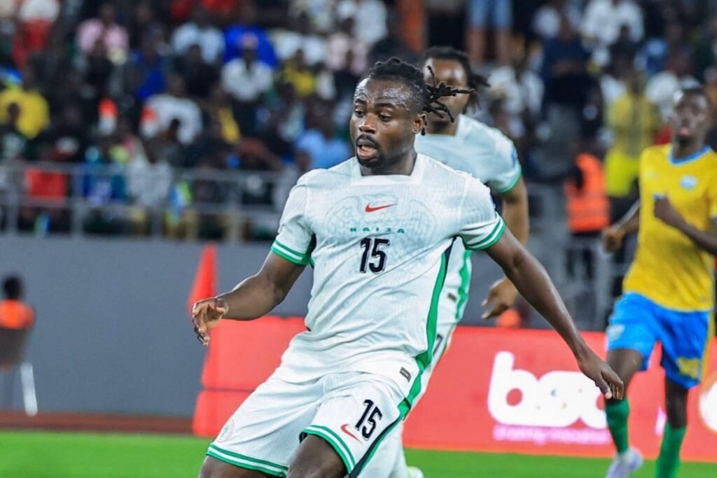 Moses Simon in action for Nigeria