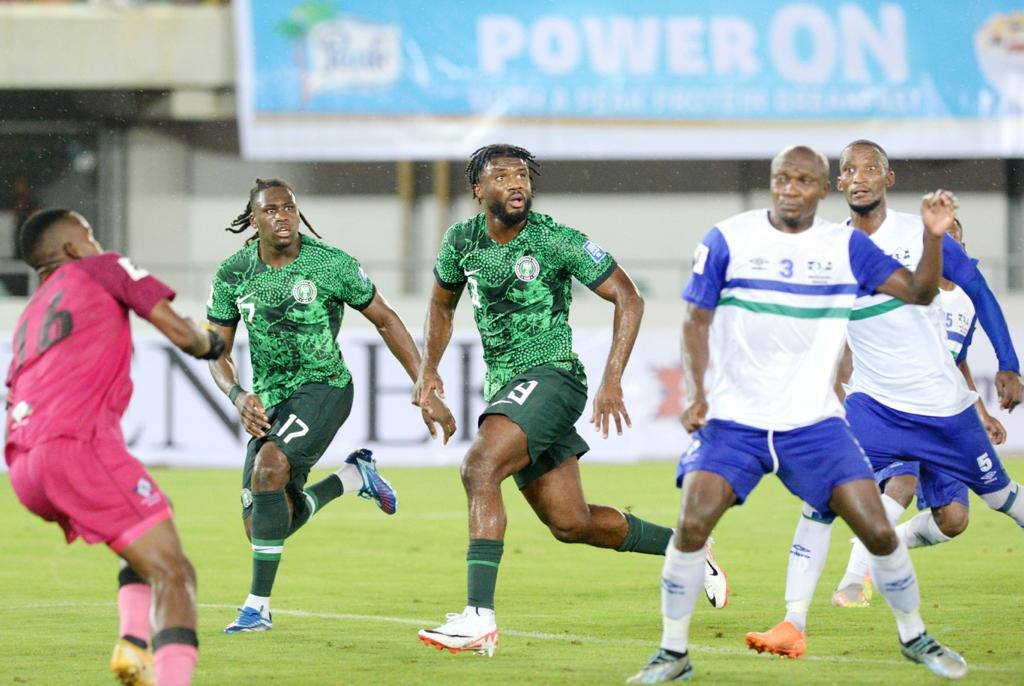 Nigeria vs Lesotho in a 1-1 draw encounter in November 2023