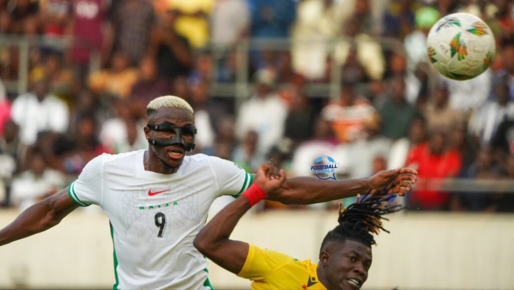 Victor Osimhen against Benin Republic player