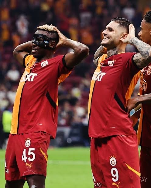 victor osimhen and mauro icardi for galatasaray