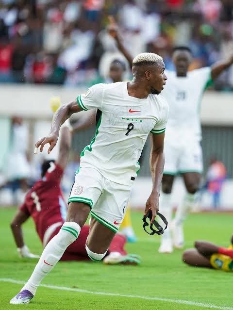 victor osimhen celebrating after a goal