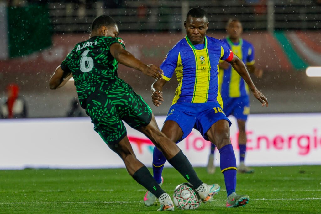 semi ajayi in action for nigeria against tanzania