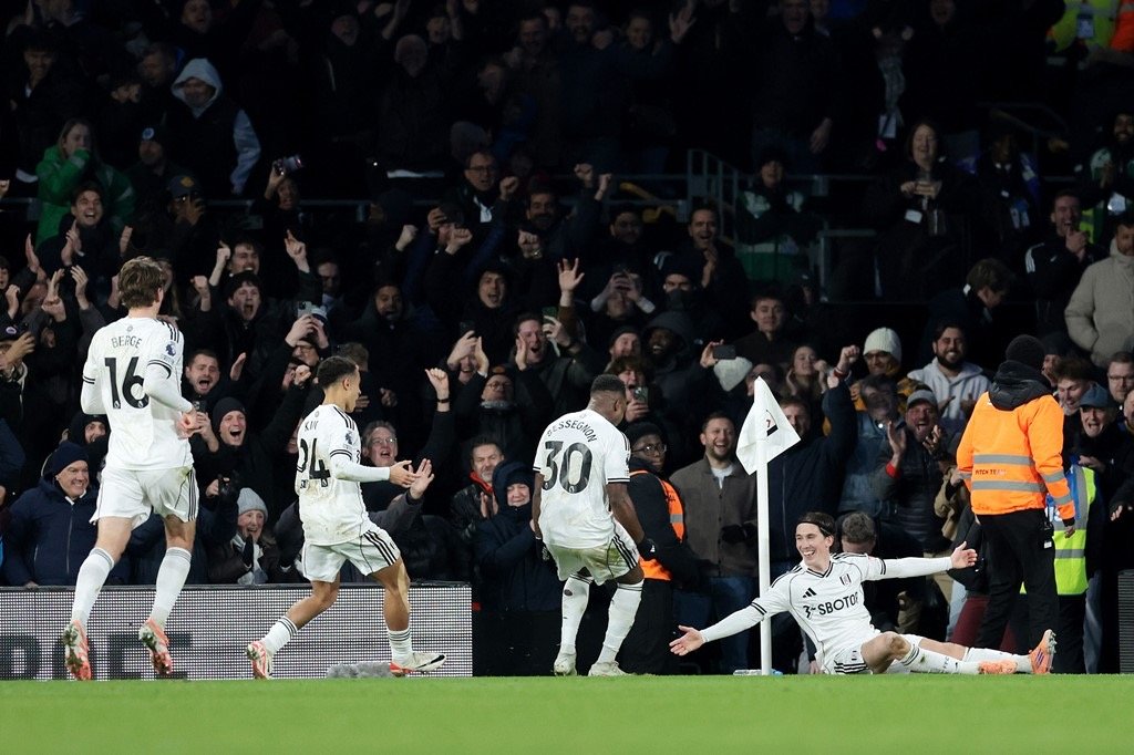 harry wilson celebrates fulham winner against brighton