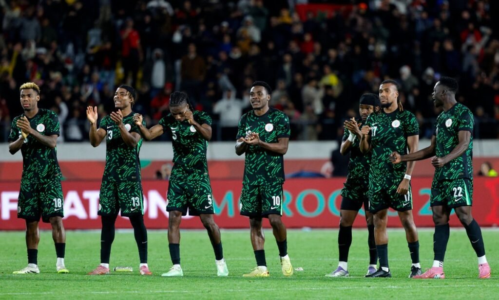 super eagles players during a penalty shootout at afcon 2025