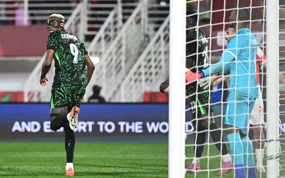 victor osimhen in action for nigeria