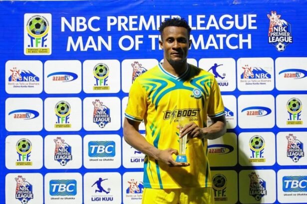 amas obasogie wins player of the match award at singida stars