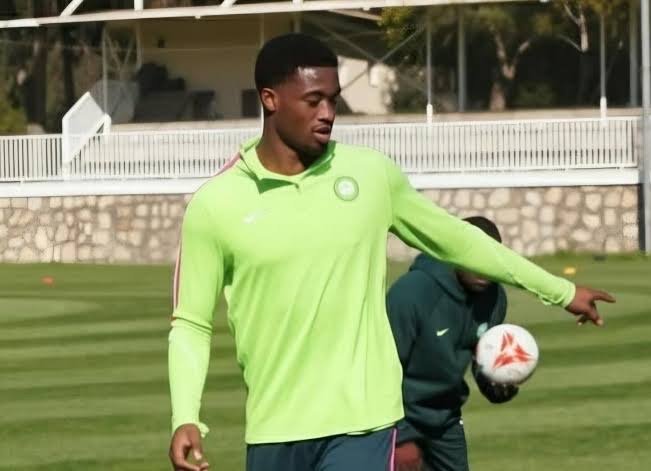 emmanuel fernandez in training with the super eagles