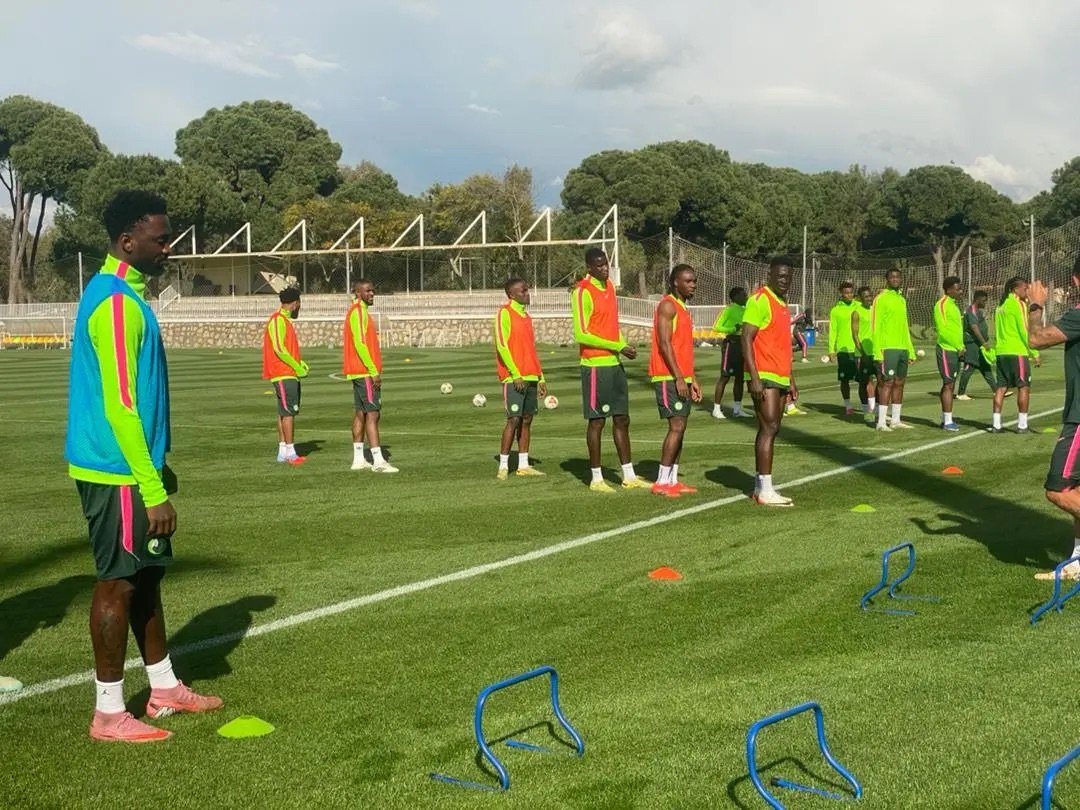 super eagles players in training