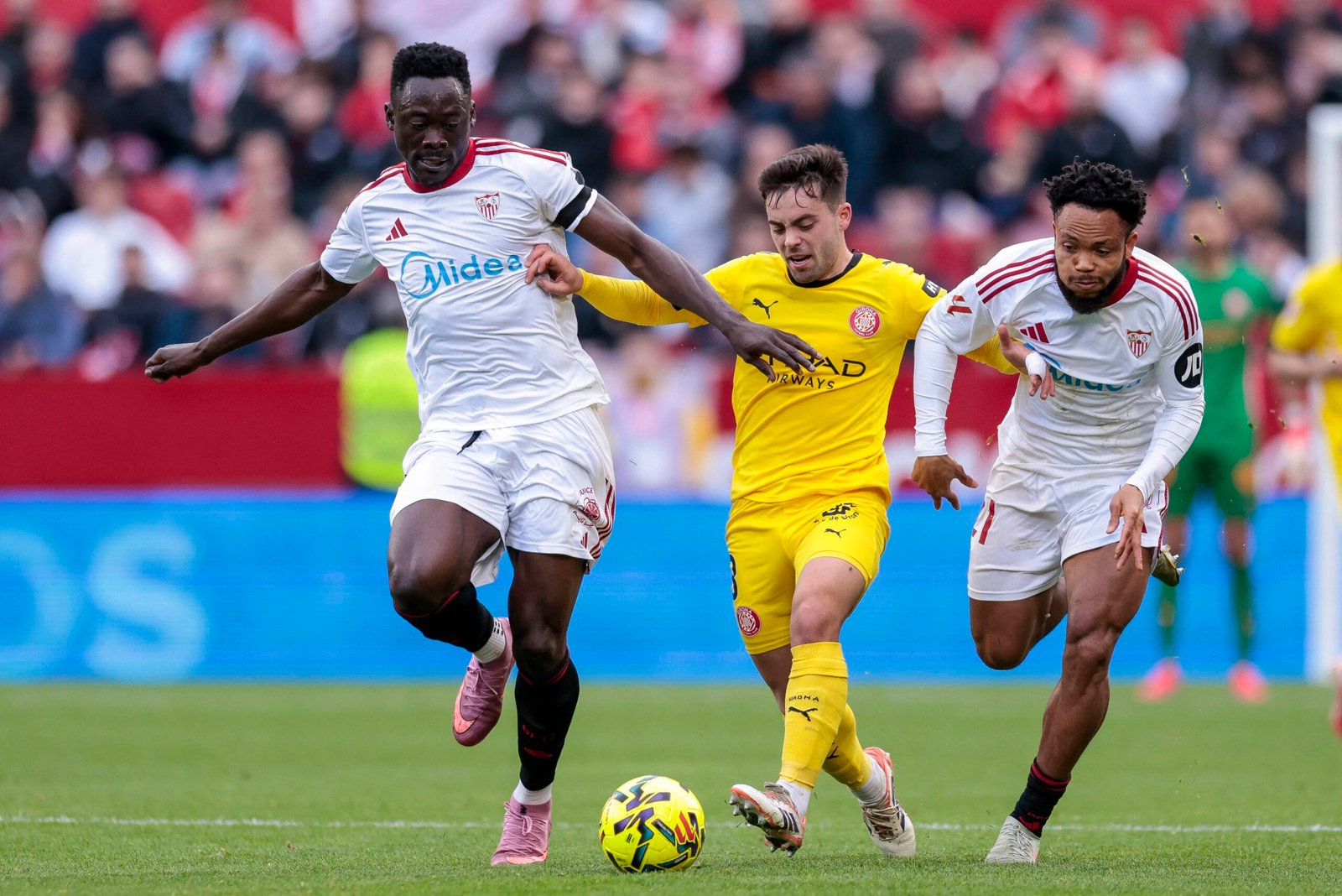 akor adams and chidera ejuke in action for sevilla