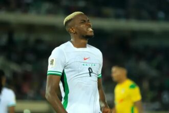 victor osimhen in action