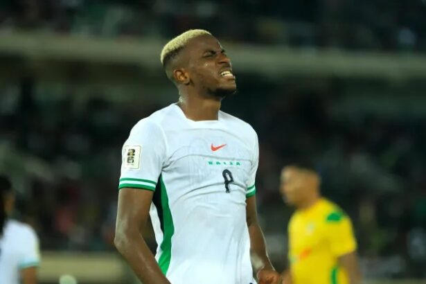 victor osimhen in action