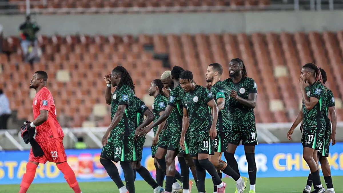 super eagles players in action