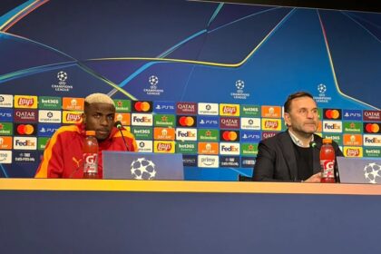 okan buruk and victor osimhen for galatasaray