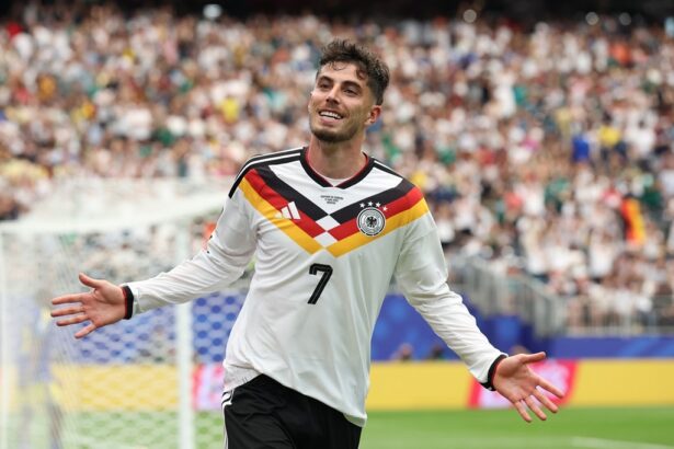 kai havertz celebrate for germany