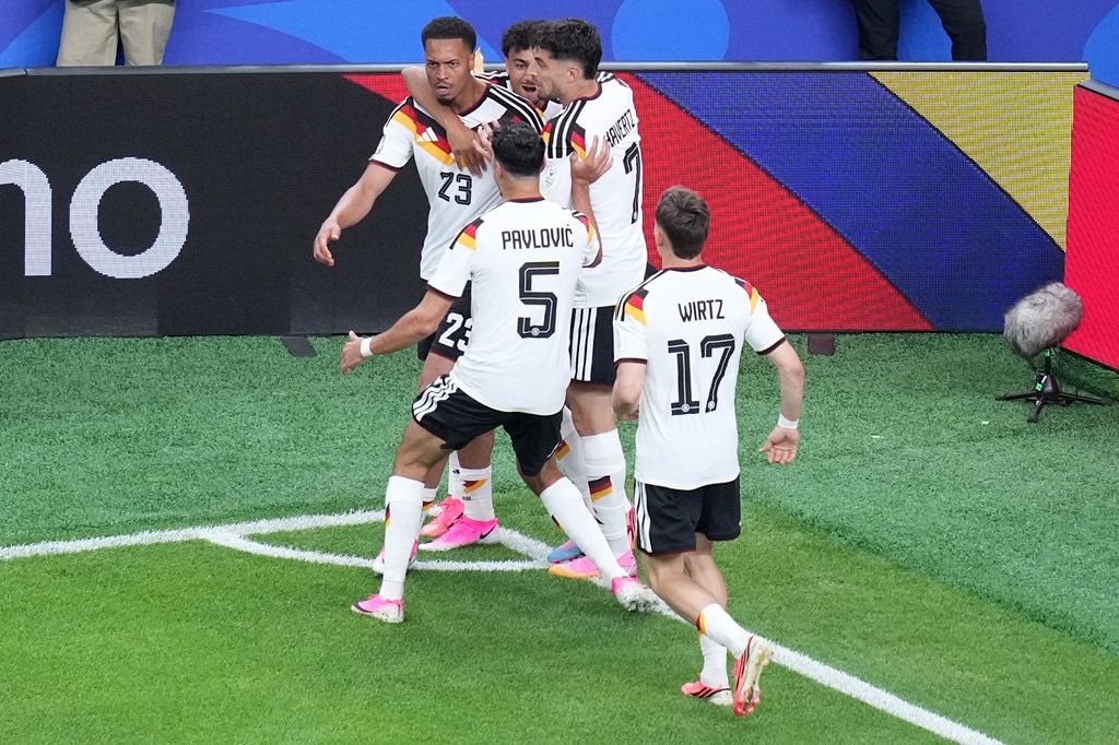 germany celebrate their goal against curacao