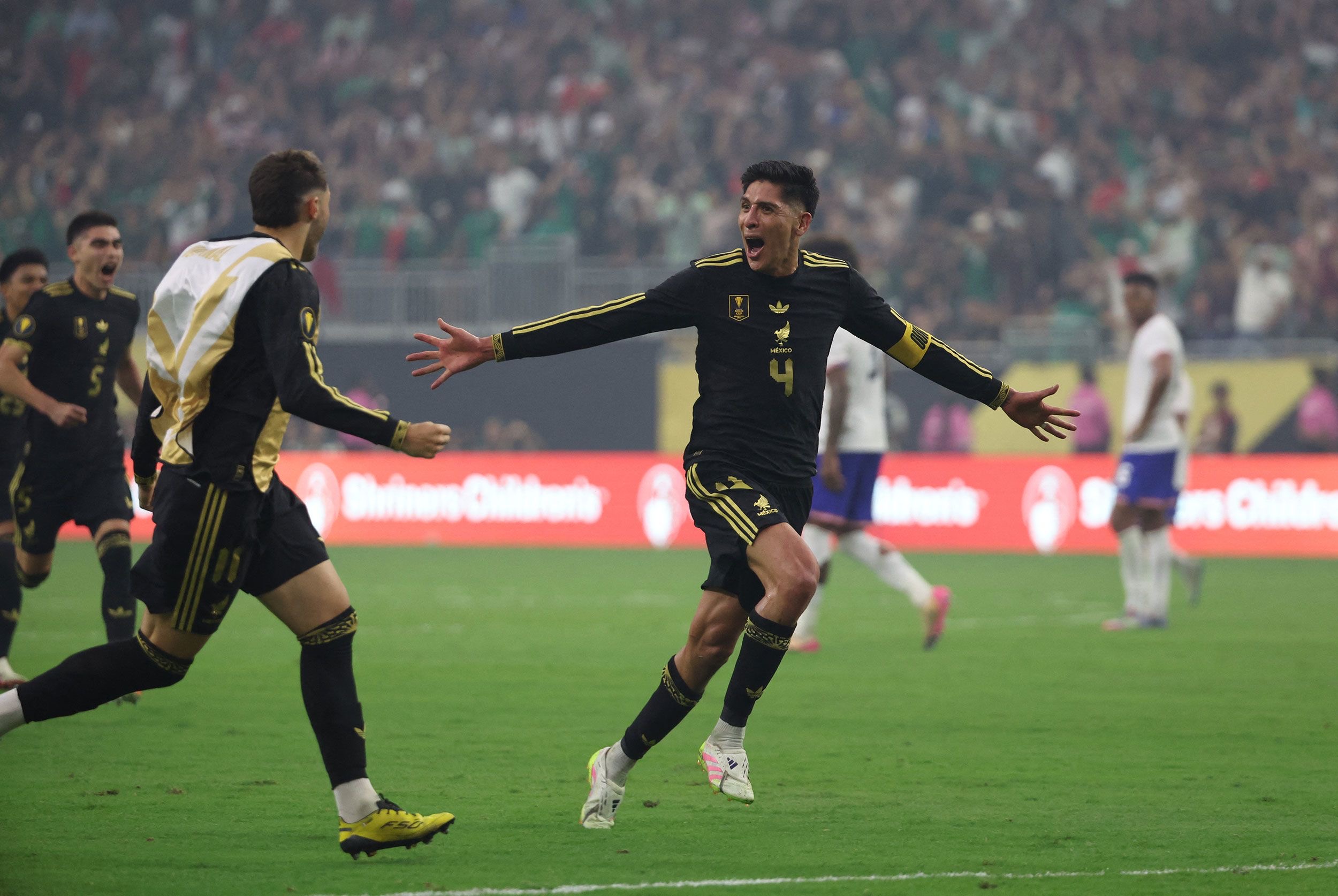 mexico players celebrate